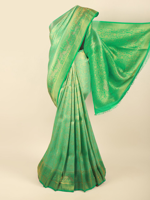 

Pothys Green Woven Design Art Silk Saree