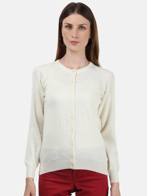 

Monte Carlo Women Cream-Coloured Cardigan