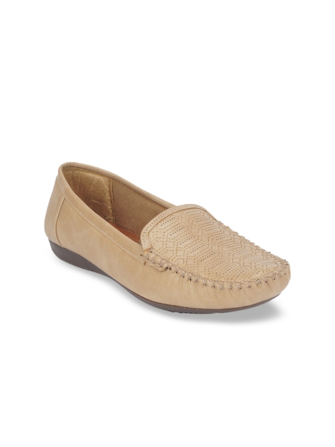 

The Desi Dulhan Women Beige Ballerinas Flat Shoes