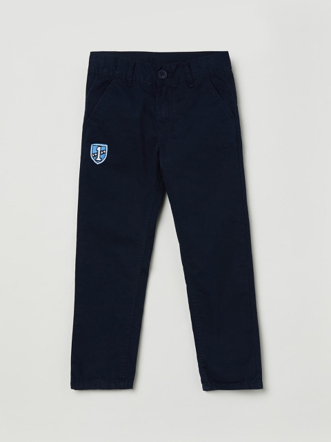 

max Boys Navy Blue Chinos Trousers