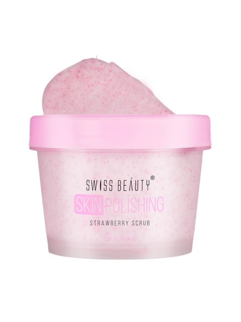 

SWISS BEAUTY Skin Polishing Strawberry Face Scrub - 100 g, Pink