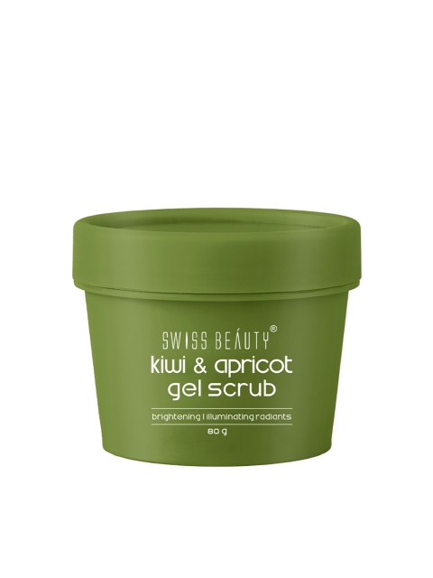 

SWISS BEAUTY Skin Brightening & Illuminating Radiant Kiwi & Apricot Gel Scrub 80 g, Green