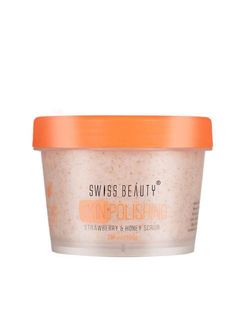 

SWISS BEAUTY Skin Polishing Strawberry & Honey Face Scrub - 100 g, Pink