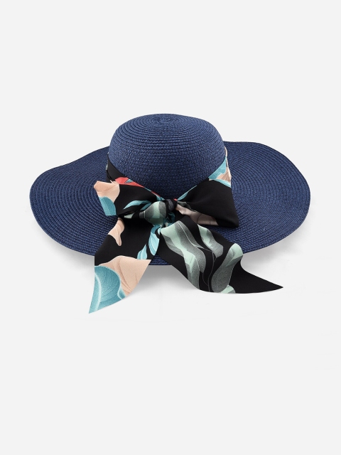 

ToniQ Girls Blue Printed Scarf Sun Hat