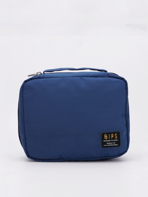 

QIPS Grey Solid Travel Pouch