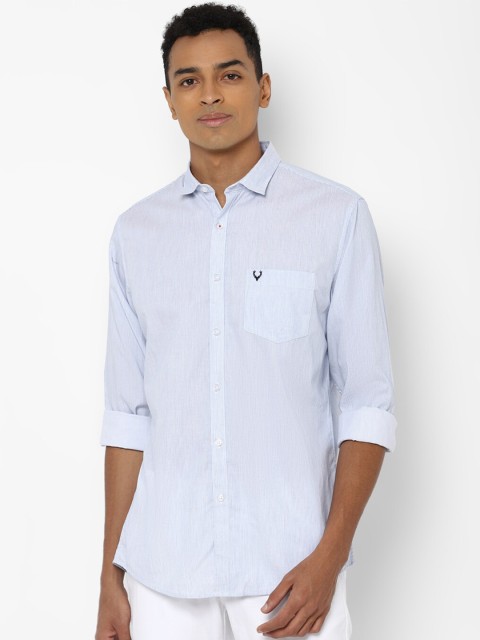 

Allen Solly Men Blue Slim Fit Pure Cotton Casual Shirt