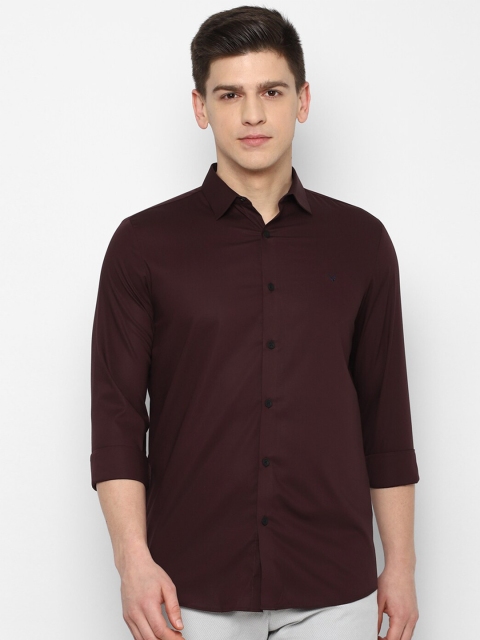 

Allen Solly Men Maroon Slim Fit Casual Shirt
