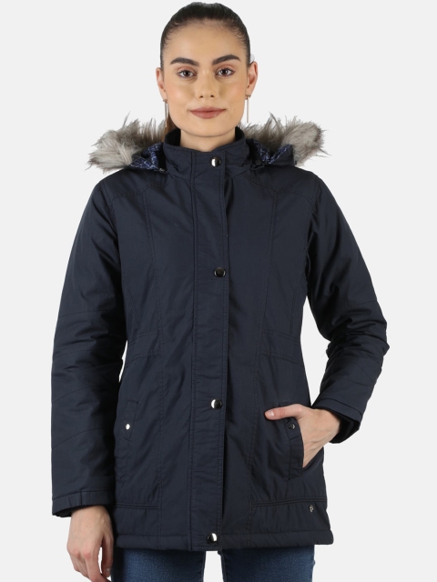 

Monte Carlo Women Navy Blue Lightweight Longline Parka Jacket