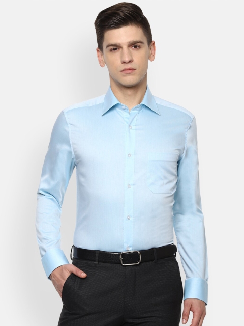 

Louis Philippe Men Blue Pure Cotton Formal Shirt