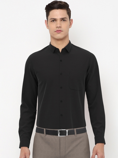 

Peter England Men Black Regular Fit Formal Shirt