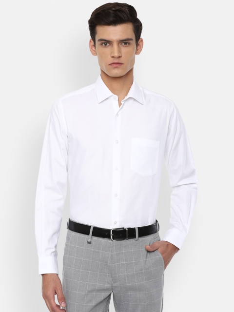 

Van Heusen Men White Cotton Regular Fit Formal Shirt