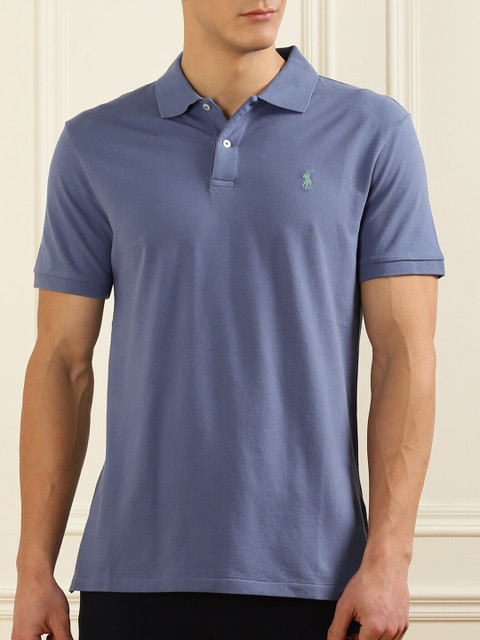 

Polo Ralph Lauren Men Blue Polo Collar T-shirt