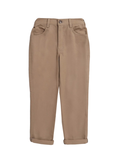 

Hopscotch Boys Khaki Solid Trousers