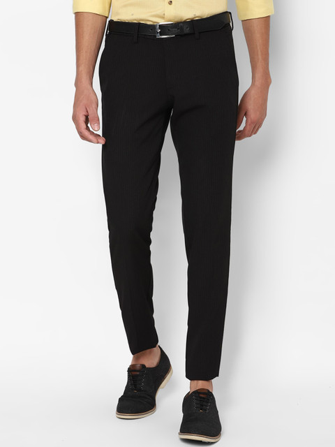 

Allen Solly Men Black Slim Fit Trousers
