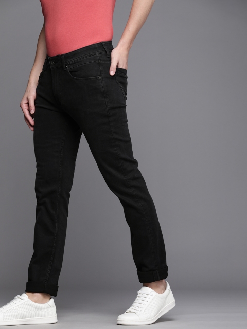 

Louis Philippe Jeans Men Black Slim Fit Stretchable Jeans