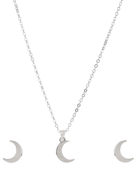 

Ted Baker Silver-Plated Pendant with Studs, Metallic