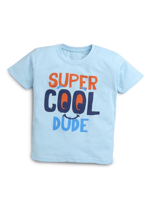

Hopscotch Boys Multicoloured Typography 2 Printed Applique T-shirt, Multi