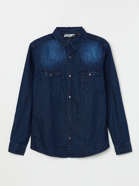 

Fame Forever by Lifestyle Boys Blue Faded Organic Cotton Casual Shirt