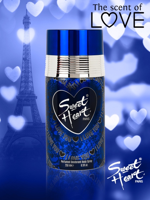 

Sweetheart Set of 2 I Love You Blue & Red Deodorant Perfumed Bodyspray, 250 ml Each