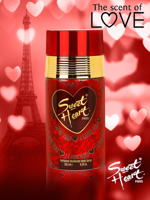 

Sweetheart Set of 2 I love You (Red) Deodorant Perfumed Bodyspray, 250ml Each