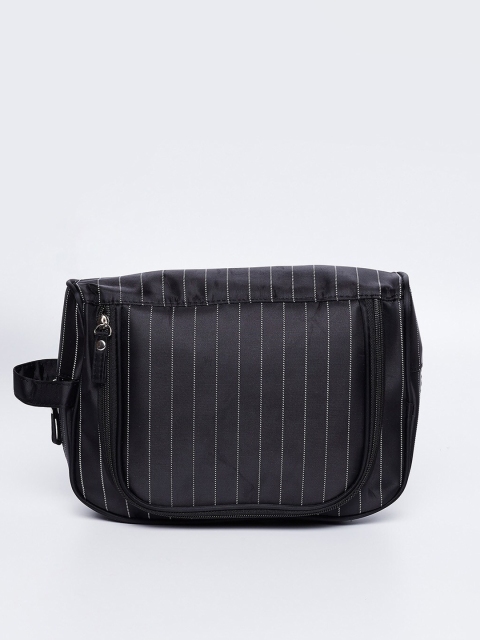 

Ginger by Lifestyle Black & White Striped Toiletry Kit