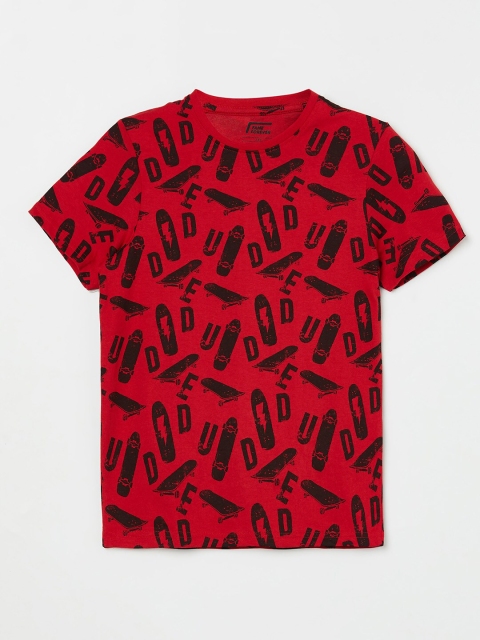 

Fame Forever by Lifestyle Boys Red Printed T-shirt