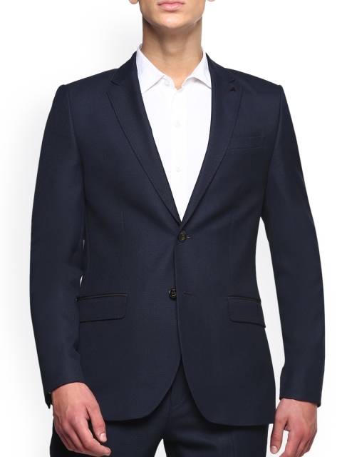 

Ted Baker Men Navy Blue Solid Single Breasted Blazer