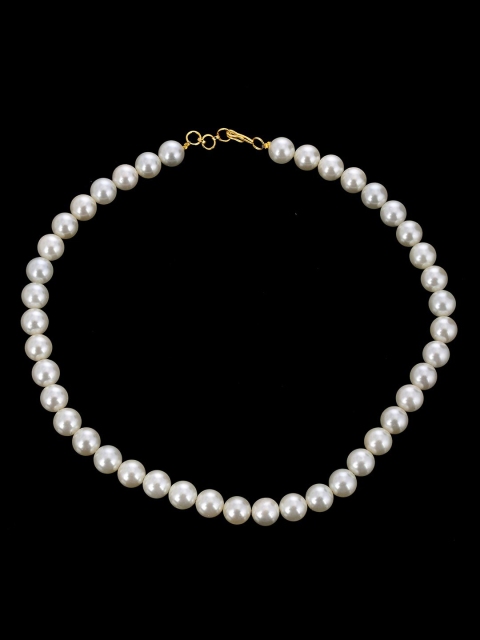 

Tistabene Gold-Plated White Beaded Jewellery Set