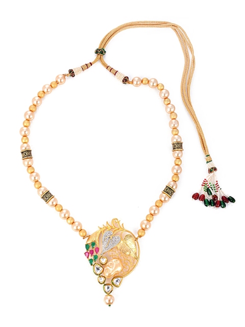 

Tistabene Red Gold Plated Floral Jewellery Set