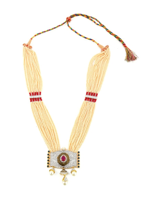 

Tistabene Woman Floral Designer Necklace Set, Red