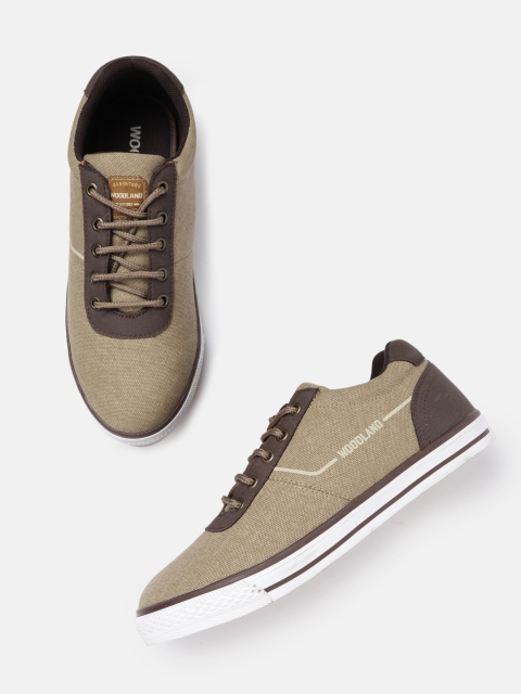 

Woodland Men Khaki Solid Sneakers