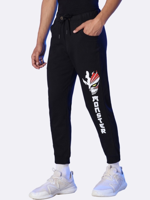 

Bewakoof Black Solid Casual Jogger Pants