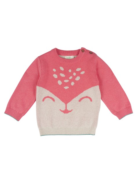 

Greendeer Kids Red & White Printed Pullover