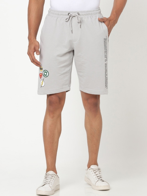 

Bewakoof Men Grey Printed Shorts