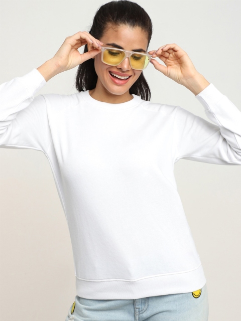 

Bewakoof Women White Sweatshirt
