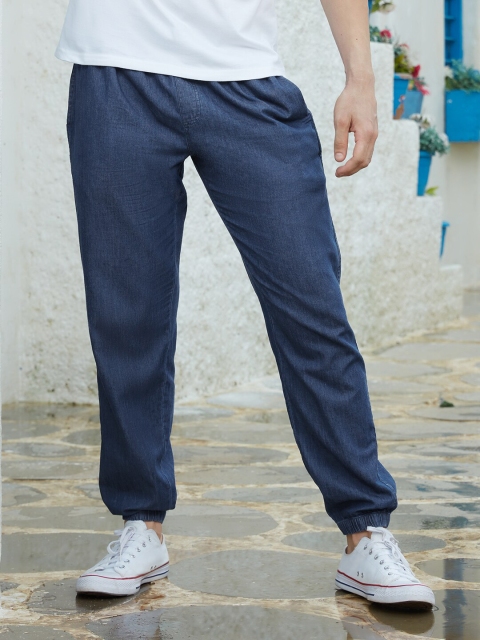 

The Souled Store Men Blue Solid Lounge Pants