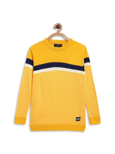 

Octave Boys Yellow & White Striped Pullover