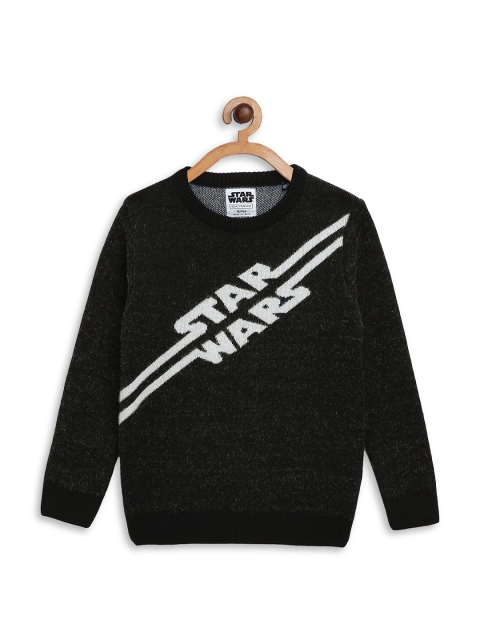 

Octave Boys Olive Green & Black Star Wars Printed Pullover