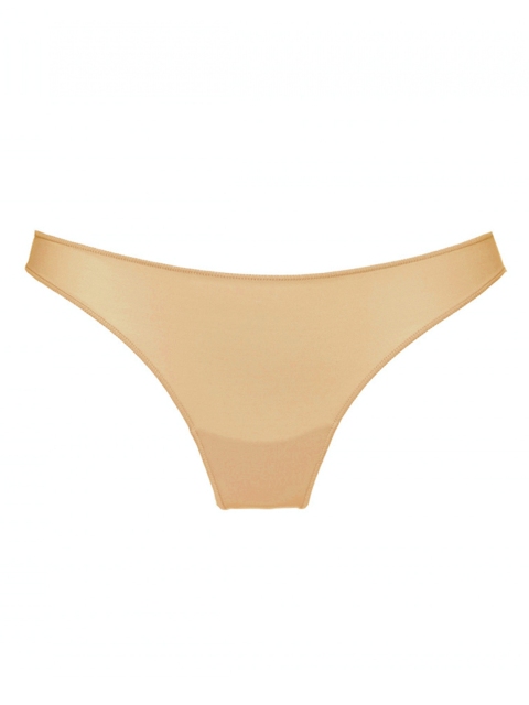 

YAMAMAY Women Cream-Coloured Solid Low-Rise Thong Briefs