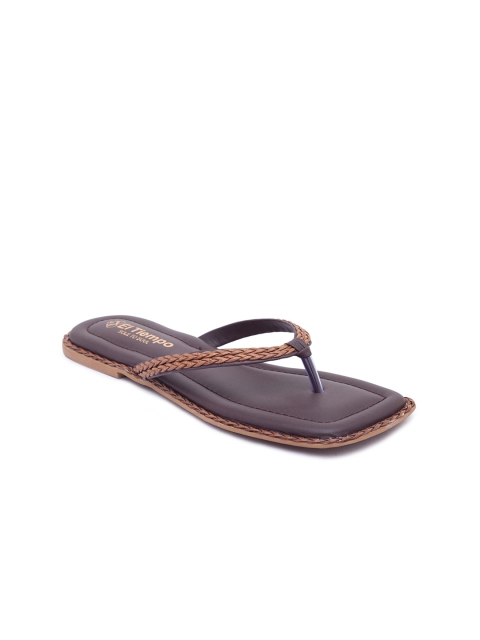 

Sole To Soul Women Brown Open Toe Flats