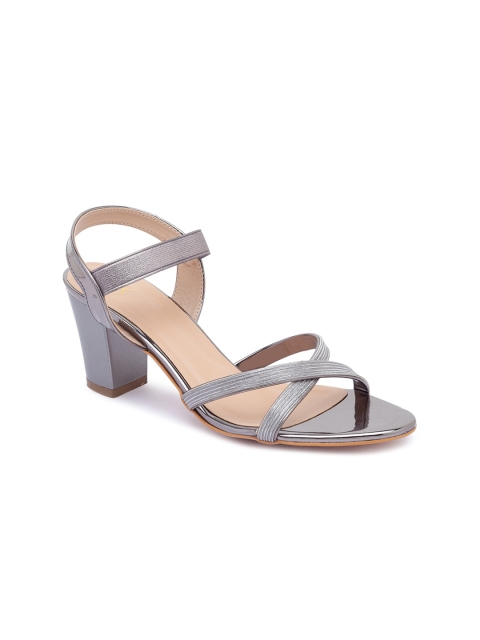 

Sole To Soul Grey Party Block Sandals