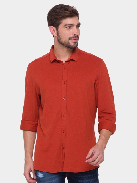 

Being Human Men Red Comfort Casual Shirt