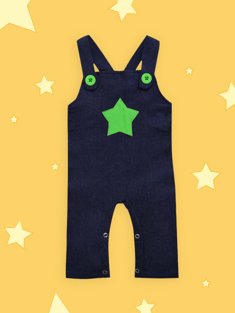 

A.T.U.N. Kids Denim Baby Dungaree, Navy blue