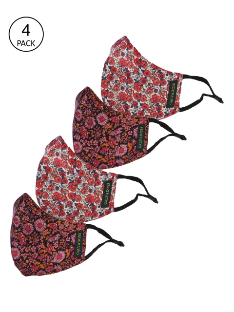 

Calvadoss Pack of 4 Assorted 3 ply cotton Masks