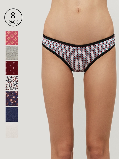 

max Pack Of 5 Multicoloured Printed Basic Briefs SP215PKLH05CREAM, Multi
