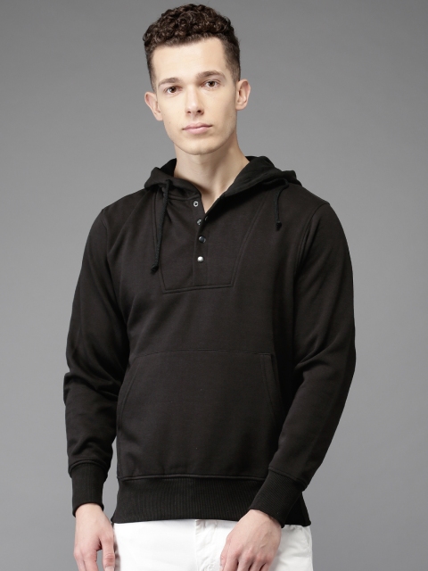 

Moda Rapido Black Hooded Sweatshirt