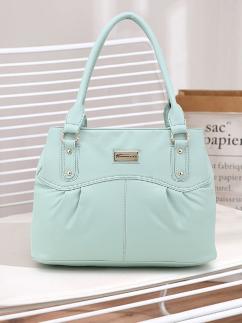 

SHINING STAR Green PU Shopper Shoulder Bag