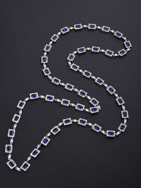 

Tistabene Women Blue & White Contemporary Modern Designer Necklace Set