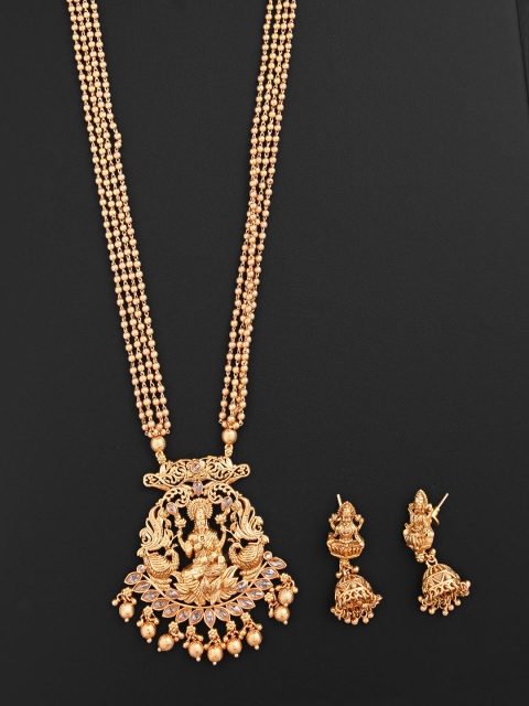 

Tistabene Gold-Plated Traditional Temple Necklace Set