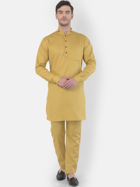 

SG LEMAN Men Beige Kurta with Pyjamas